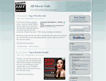 Tablet Screenshot of allmovietalk.com